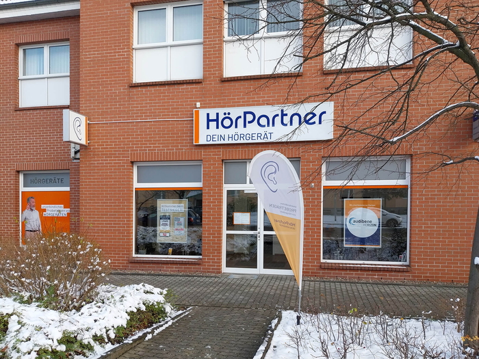 Außenansicht der HörPartner Filiale in Guben