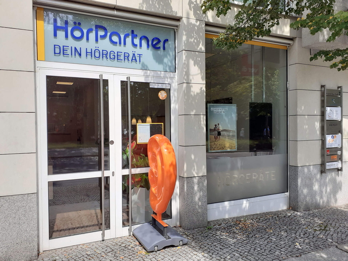 Außenansicht der HörPartner Filiale in Eberswalde